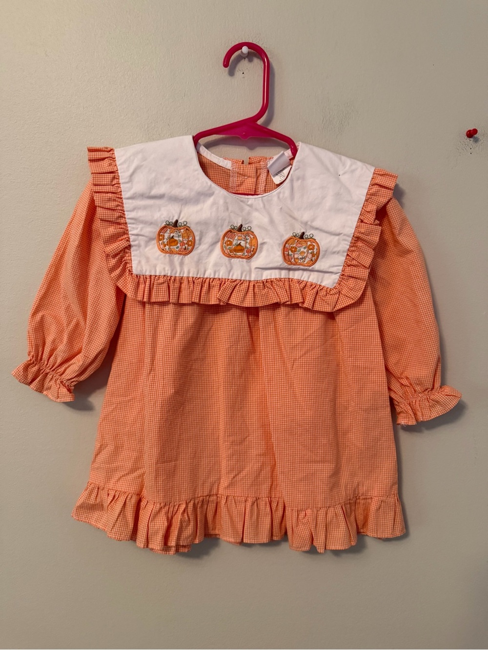 Stitchy Fish Orange Pumpkin Dress